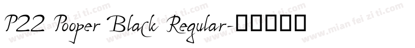 P22 Pooper Black Regular字体转换